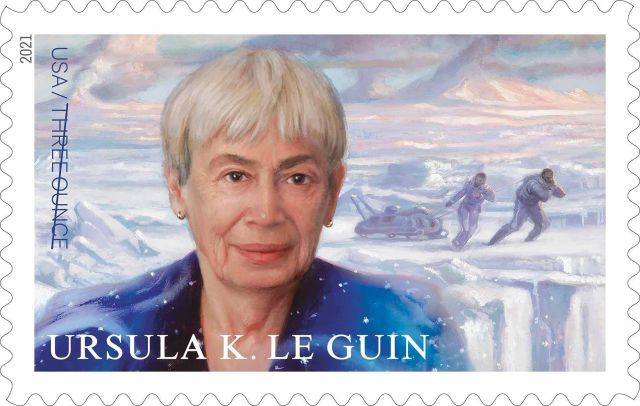 US postage stamp honoring Ursula K. LeGuin